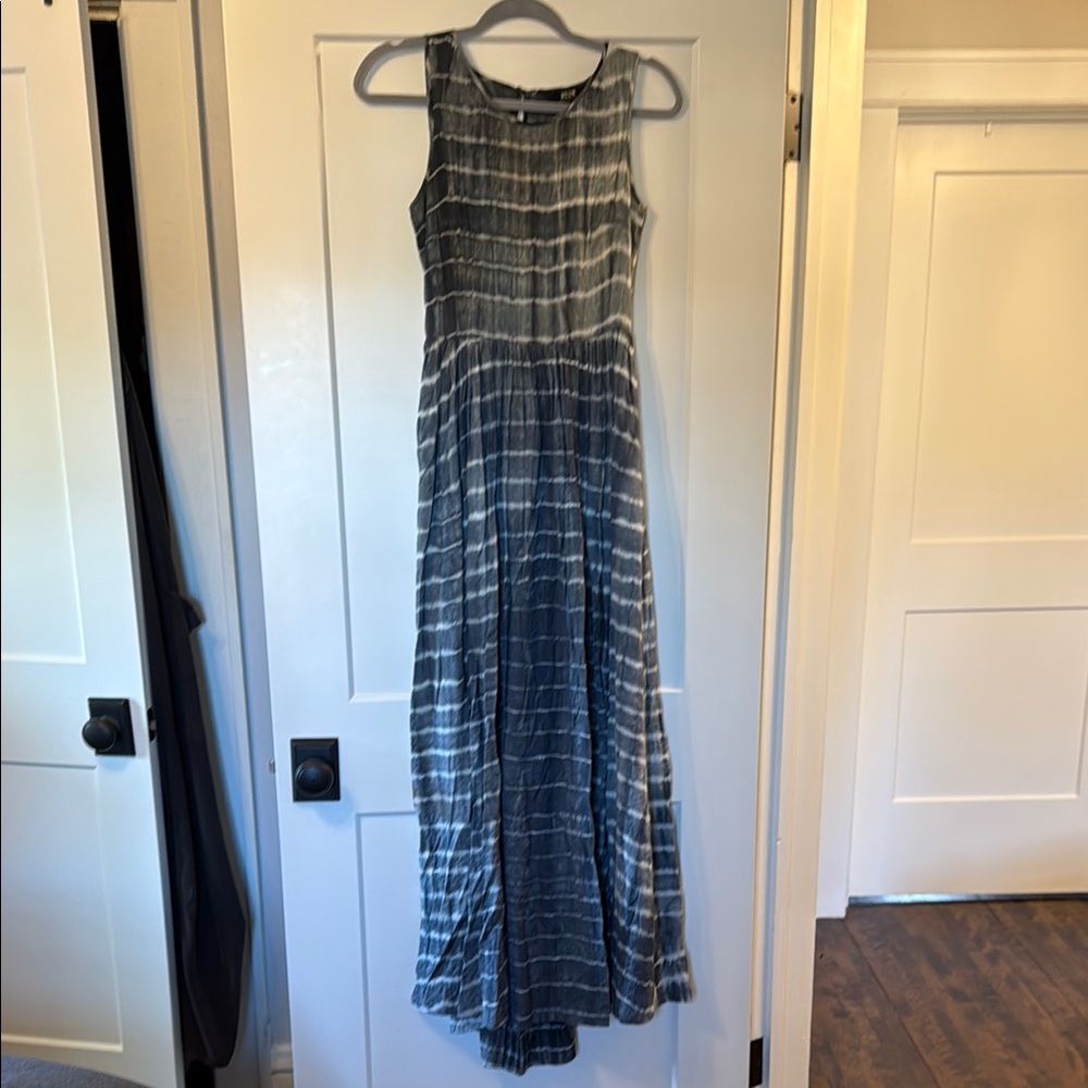Neuw Blue and White Tie Dye Gauzy Sundress